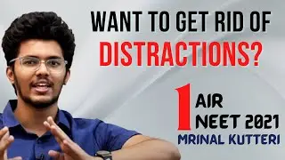 Distractions can be controlled... | Mrinal Kutteri AIR 1 NEET 2021 | Art of Concentration Review
