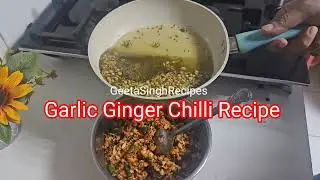 लहसुन मिर्ची का चटपटा अचार || garlic ginger pickle recipe in Hindi |Lahsun mirch ka Achar 😋 #pickle 