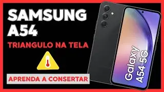 Samsung A54 com triângulo na tela e NÃO CARREGA | Veja o conserto.