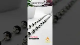 Karungali Malai Available - Pure and Original Beads #karungali #silver #shorts #vibes #jewellery