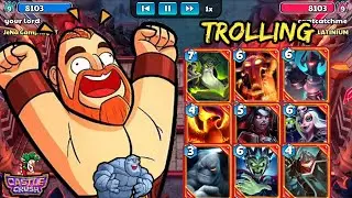 Trolling 😂 Opponent's In Grant Master Castle! Castle Crush