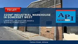 320m&sup2; Industrial Warehouse To Let in Athlone - 3-phase power