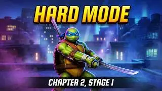 TMNT Legends Gameplay #13 (Chapter 2, Stage 1, Hard Mode)
