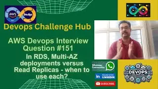 AWSDevops Interview:151 In RDS, Multi-AZ deployments versus Read Replicas - when to use each?