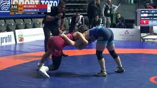 1/4 WW - 65 kg: F. MOLINARI (USA) v. H. JOHANSSON (SWE)