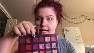 Maroon makeup look