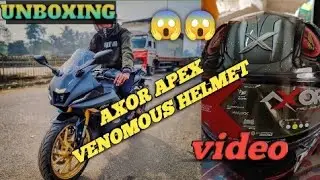 Axor Apex venomous helmet unboxing video don't miss the video 😱