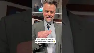 Josh Duhamel Says The Tiny Mic Is Oddly Familiar 😅