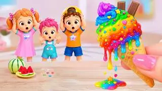 Amazing Rainbow Ice Cream 🍦🌈 How To Make Mini Rainbow Ice Cream Decorating Ideas ✨ Sweet Cake Master