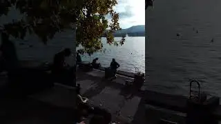Zurich Switzerland day and night - Lake Zurich live music