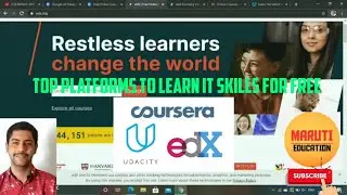 Best platforms to learn Online|Coursera|edx|Udemy|Udacity|Free Courses|Learn from home