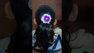 hair accessories#handmade# crochet simpal and easy#3D flower clip #thread se fool banane ka tarika.