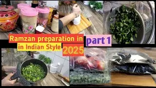 Basic preparation for Ramzan 2025 😇 in Indian style 🇮🇳 bohot hi aasan kuch kam ramzan ko karde aasan