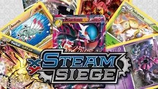 Pokemon Steam Siege Triple Booster Pack Opening Gardevoir Pin