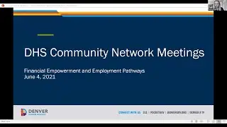 2021 Denver Human Services Community Network Meeting: Financial Empowerment & Employment Pathways