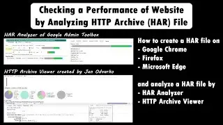 Checking a Performance of Website by Analyzing HTTP Archive (HAR) File