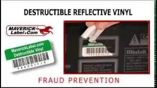 Destructible Reflective Vinyl Asset Tags Video