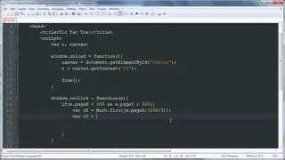 Draw & OnClick - Tic Tac Toe JavaScript & HTML5 Canvas Game Development Tutorial 2