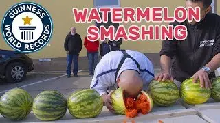 Ahmed Tafzi: Watermelon Smasher - Guinness World Records Europe