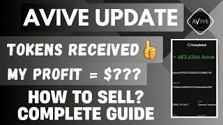 🔴AVIVE MINING UPDATE | AVIVE Tokens Received👍| How to sell & book profit? #avivemining #aviveairdrop