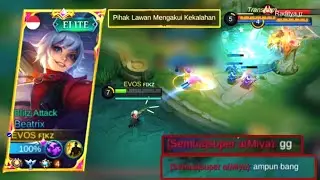 Beatrix One Shot Build Broken!! The Opponent Immediately Surrendered - MLBB