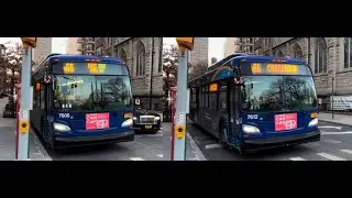 MTA: 2019 New Flyer XD40 #7606 #7612 M66 Buses At Central Park West & West 65th Street: (02/15/2022)