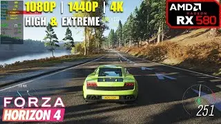 RX 580 | Forza Horizon 4 &mdash; 1080p, 1440p, 4K &mdash; высокие и экстремальные настройки