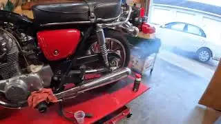 73 Honda CB350G first start in over 10 years
