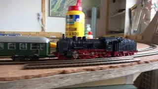 2000 videos! treintafel in opbouw met Fleischmann HO BR 01, 38 en 50, 5 maart 2018