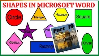 Shape in Word || border of fllowchart || add shape in document || shapes