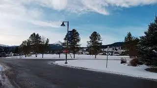 Quick video at bus stop in Meadow Village Center Big Sky Montana