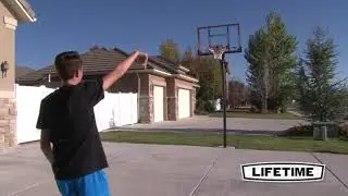 Lifetime 50 in. In-Ground Shatter Proof Easy Lift Basketball System 71799 - KitSuperStore.com