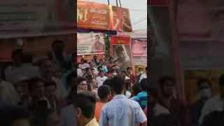 Acharya Movie Trailer Release Fans Celebration Mega Star Chiranjeevi Ram Charan Pawan Kalyan Fans