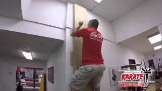 Jeff doing American Ninja Warrior Bobby Lawrence Karate style