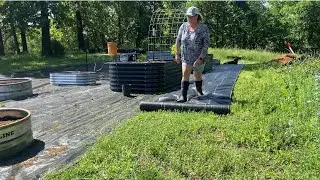 Garden projects, sourdough discard bread, and horse recreation VLOG