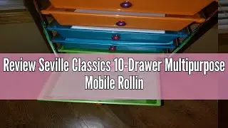 Review Seville Classics 10-Drawer Multipurpose Mobile Rolling Utility Storage Organizer with Tray Ca