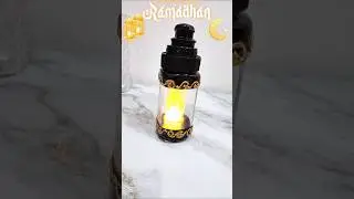 Ramdan Decor ideas! Empty Glass Jar Reuse Ideas | Upcycling | Lamp #diycraft #ramdan  #artshorts