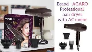 AGARO  Professional Hairdryer with AC motor | Amazon hairdryer |    #amazon #youtube #hairdryer
