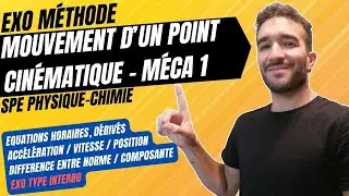 [TERM SPÉ PHYSIQUE] MÉCANIQUE - CINÉMATIQUE DU POINT / EXERCICE MÉTHODE 😺 CORRIGÉ ÉQUATIONS HORAIRES