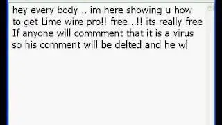 LimewirePro--- For Free**Plz subscribe