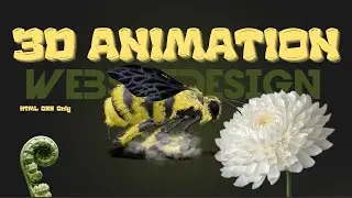 Creative 3D Model Animation Website Using HTML & CSS Only | No JavaScript