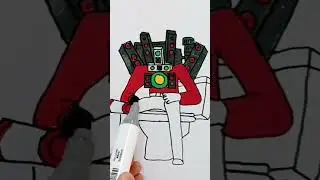 HOW TO COLOR TITAN SPEAKERMAN FROM SKIBIDI TOILET #shorts #skibiditoilet