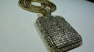 (SOLD)Lab Made Jewelry: $100 Gold So Icy 