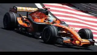 F1 2007 Brazil GP Spyker Team Slowed Speed Scene