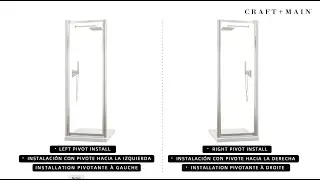 Craft + Main&reg; - Tides&trade; Framed Pivot Shower Door - Installation Video
