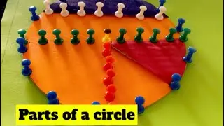 Parts of a circle #circle #partsofcircle #propertiesofcircle #3dmodel
