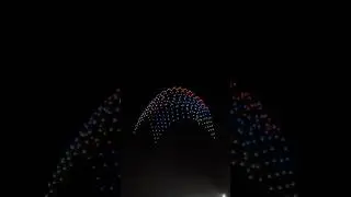 DRONE LIGHT SHOW AT Beypore International Water Fest by Botlab Dynamics #kerala #drone #droneshow