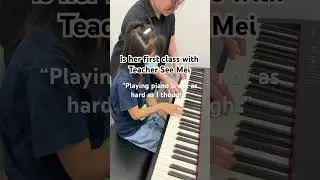 Playing accompaniment with students helps improve their listening skills too #playbyear #kidpianist