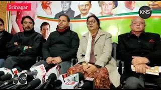 JKPCC leaders brief media about the upcoming Bharat Jodo Yatra in J&K