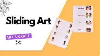 Sliding Art Tutorial || Friendship Day Sliding Art || How to make sliding art